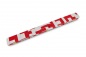 Preview: White & Red Patchwork Pattern ¾ Leather Snooker Cue Case