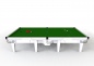 Preview: Riley Ray Full Size White Finish Steel Block Cushion Snooker Table (12ft 365cm)