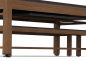 Preview: Riley Neptune Brushed Brown & Black Finish 7ft Outdoor American Pool Table with Benches (7ft 213cm)