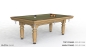 Preview: Riley Renaissance Solid Oak Finish 7ft UK 8 Ball Pool Table Diner (7ft  213cm)