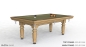 Preview: Riley Renaissance Solid Oak Finish 7ft UK 8 Ball Pool Table Diner (7ft 213cm)