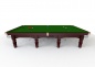 Preview: Riley Renaissance Mahogony Finish Full Size Steel Block Cushion Snooker Table (12ft 365cm)