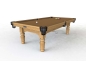 Preview: Riley Renaissance Solid Oak Finish 9ft American Pool Table (9ft 274cm)