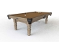 Preview: Riley Renaissance Solid Limed Oak Finish American Pool Table 8ft (243cm)