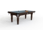 Preview: Riley Traditional Standard Brown Finish 7ft UK 8 Ball Pool Table (7ft  213cm)