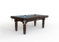 Preview: Riley Traditional Standard Brown Finish 7ft UK 8 Ball Pool Table (7ft 213cm)