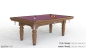 Preview: Riley Traditional Solid Walnut Finish 7ft UK 8 Ball Pool Table Diner (7ft  213cm)
