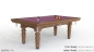 Preview: Riley Traditional Solid Walnut Finish 7ft UK 8 Ball Pool Table Diner (7ft 213cm)