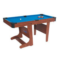 BCE CLIFTON 5' Faltbarer Pool Billardtisch mit Dartscheibe