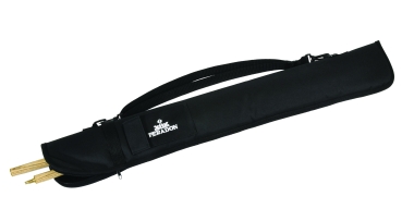 Black Nylon Short Zip Cue Case for 2 Piece Snooker Cue