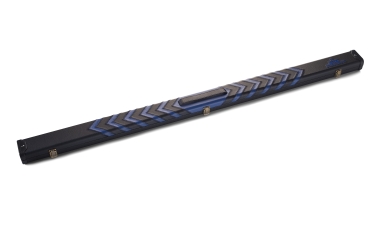 Black & Blue Arrow Design ¾ Clubman Snooker Cue Case