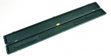 Black 'Leather Look' ¾ Snooker Cue Case