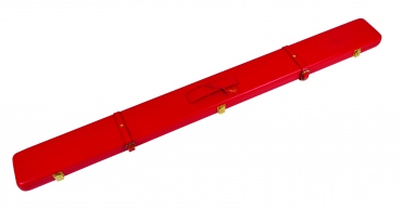 Red ¾ Leather Snooker Cue Case