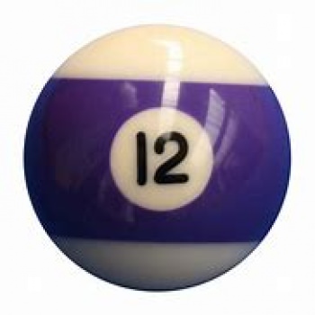Aramith Individual Pool Ball Nr.12 Purple Stripe 52.5mm