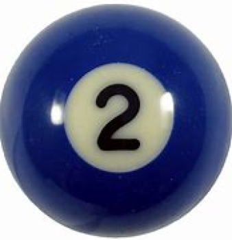 Aramith Individual Pool Ball Nr.2 Blue 47.5mm