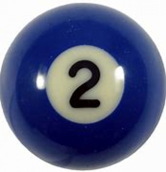 Aramith Individual Pool Ball Nr.2 Blue 44mm