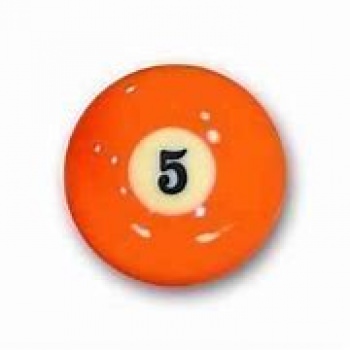 Aramith Individual Pool Ball Nr.5 Orange 52.5mm