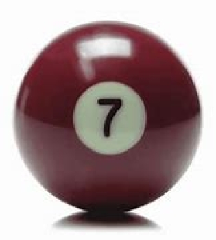 Aramith Individual Pool Ball Nr.7 Burgundy 54mm