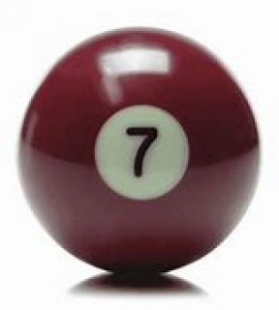 Aramith Individual Pool Ball Nr.7 Burgundy 52.5mm