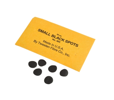 Schwarze Tischklebepunkte 12.5 mm (50er-Pack)