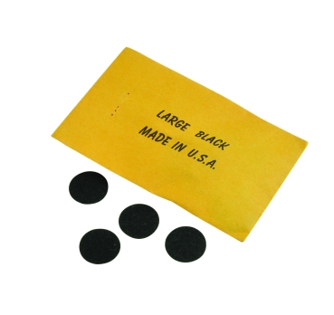 Schwarze Tischklebepunkte 16 mm (50er-Pack)
