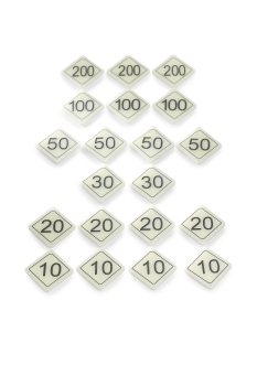 Bar Billard Tischnummern (20 Stück)