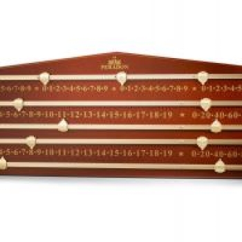 Mahagoni Gefärbt 4 Spieler Zähltafel 76cm