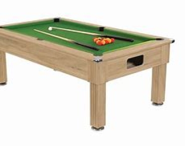 Oak Finish Freeplay Prince Uk 8 Ball Pool Table 7ft (213cm)