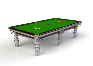 Riley Aristocrat 10ft Silver Leg Finish Standard Cushion Snooker Table (10ft 304cm)