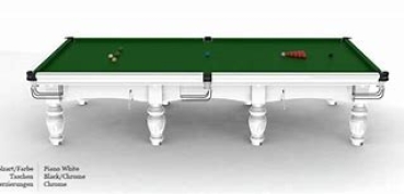 Riley Aristocrat Champion White Leg Finish Full Size Steel Block Cushion Snooker Table (12ft 365cm)