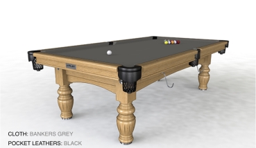 Riley Aristocrat Solid Oak Finish 9ft American Pool Table (9ft 274cm)