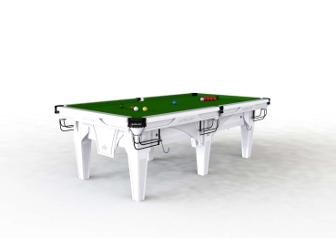 Riley Ray White Finish 8ft Standard Cushion Snooker Table (8ft 243cm)