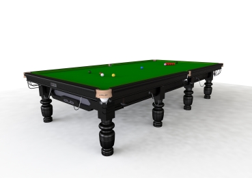 Riley Club Black Finish Full Size Steel Block Cushion Snooker Table (12ft 365cm)
