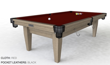 Riley Grand Solid Limed Oak Finish 8ft American Pool Table (8ft  243cm)