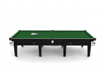 Riley Grand Gloss Black Finish 10ft Standard Cushion Russian Pyramid Table (10ft 304cm)