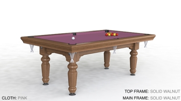 Riley Traditional Solid Walnut Finish 7ft UK 8 Ball Pool Table Diner (7ft 213cm)