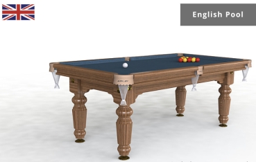 Riley Renaissance Solid Walnut UK 8 Ball Pool Table 7ft (213cm)