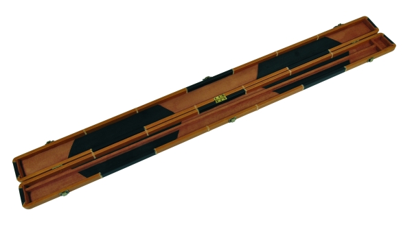 Black & Brown Patchwork 'Leather Look' ¾ Snooker Cue Case