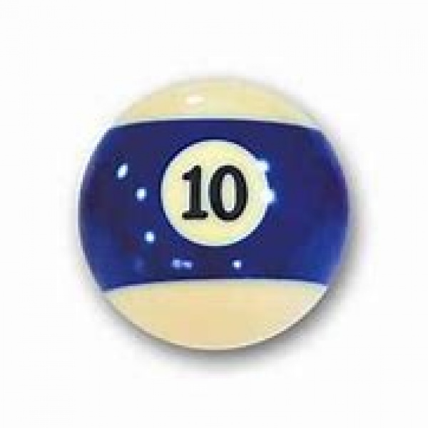 Aramith Individual Pool Ball Nr.10 Blue Stripe 52.5mm