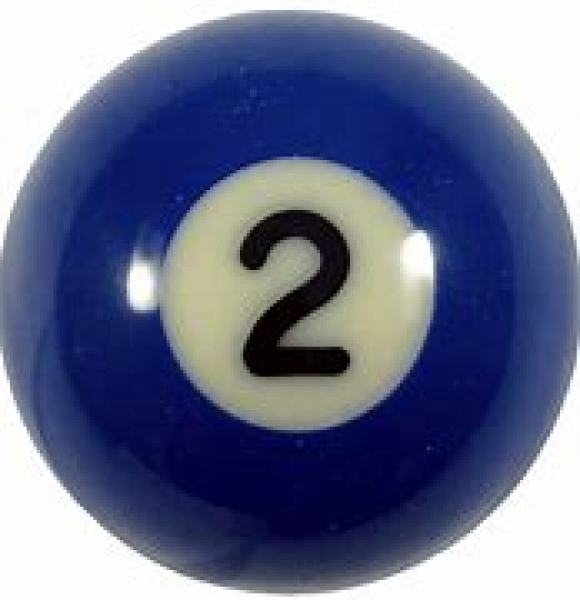 Aramith Individual Pool Ball Nr.2 Blue 57mm