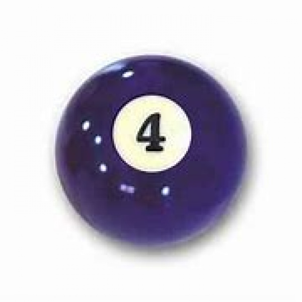 Aramith Individual Pool Ball Nr.4 Purple 44mm