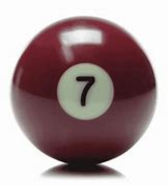 Aramith Individual Pool Ball Nr.7 Burgundy 51mm