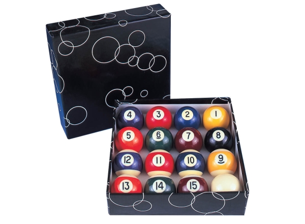 Economy Pool Balls 57mm Engraved