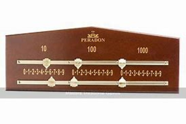 Mahogony Coloured Bar Billiard Marking Board 53cm
