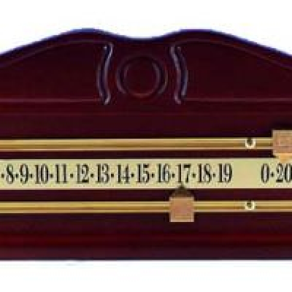 Mahagoni Gefärbt 2 Spieler Zähltafel 55cm