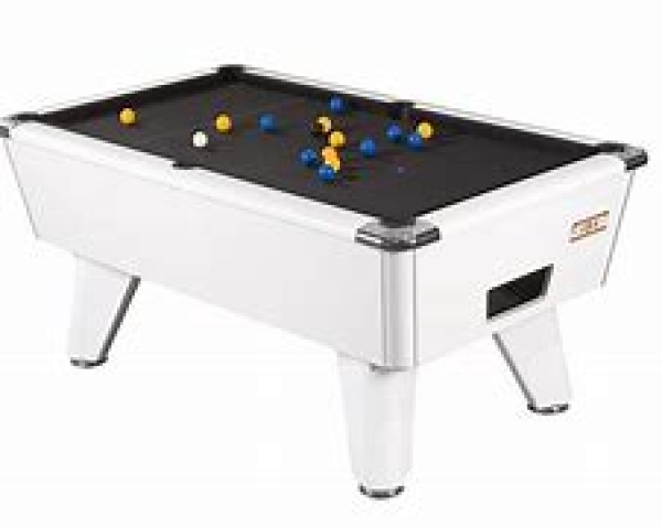 White Pearl Finish Freeplay Winner UK 8 Ball Pool Table 6ft (182cm)