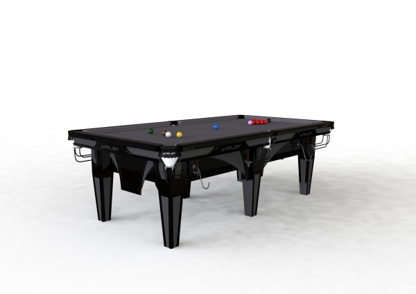 Riley Ray Black Finish 9ft Standard Cushion Snooker Table (9ft 274cm)