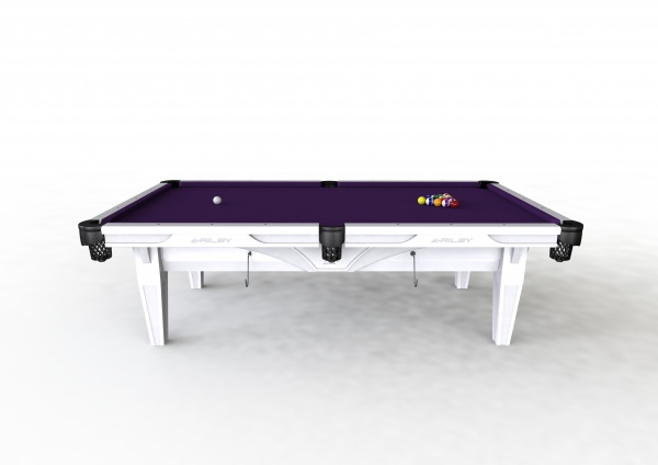 Riley Ray Standard White Finish 8ft American Pool Table (8ft  243cm)