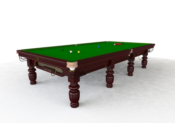 Riley Club Mahogony Finish Full Size Steel Block Cushion Snooker Table (12ft 365cm)