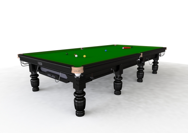 Riley Club Black Finish Full Size Steel Block Cushion Snooker Table (12ft 365cm)